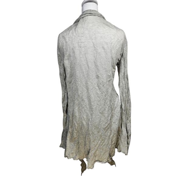 Eileen Fisher Cotton Silk Cashmere Crush Flutter Waterfall Cardigan Size M - Picture 4 of 8